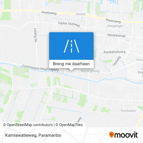 Kamlawatieweg kaart