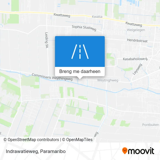 Indrawatieweg kaart