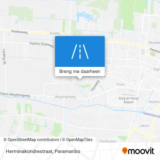 Herminakondrestraat kaart