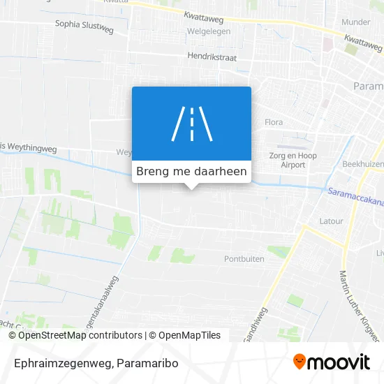 Ephraimzegenweg kaart