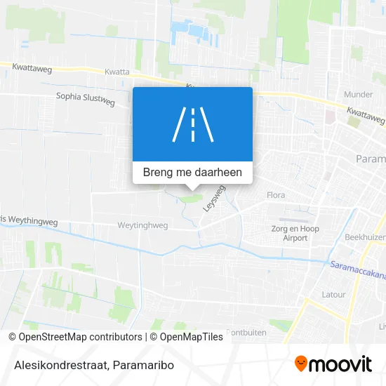 Alesikondrestraat kaart
