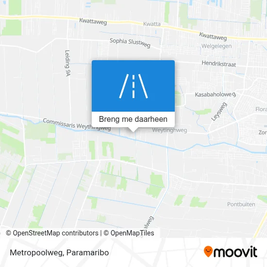 Metropoolweg kaart