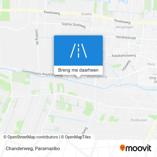 Chanderweg kaart