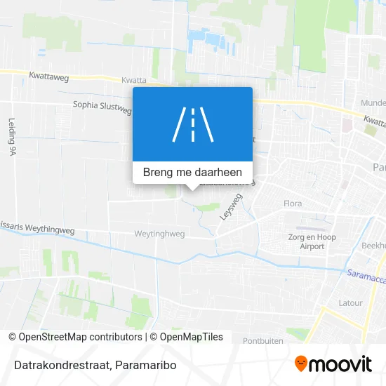Datrakondrestraat kaart