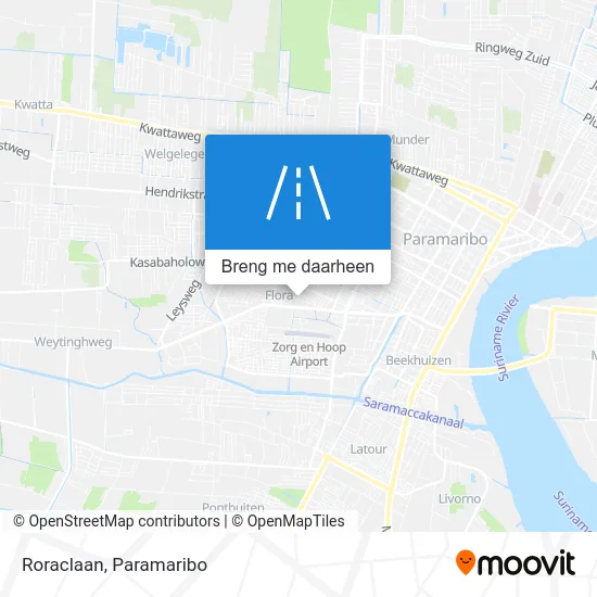 Roraclaan kaart
