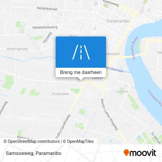 Samsoeweg kaart