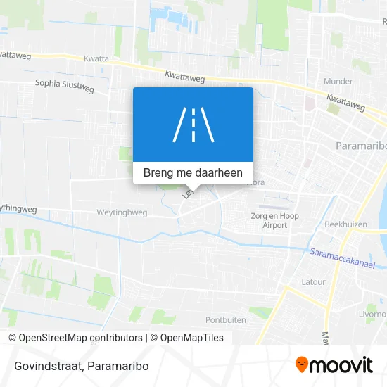 Govindstraat kaart