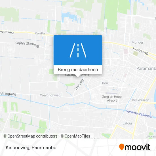Kalpoeweg kaart