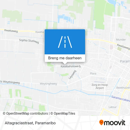 Altagraciastraat kaart