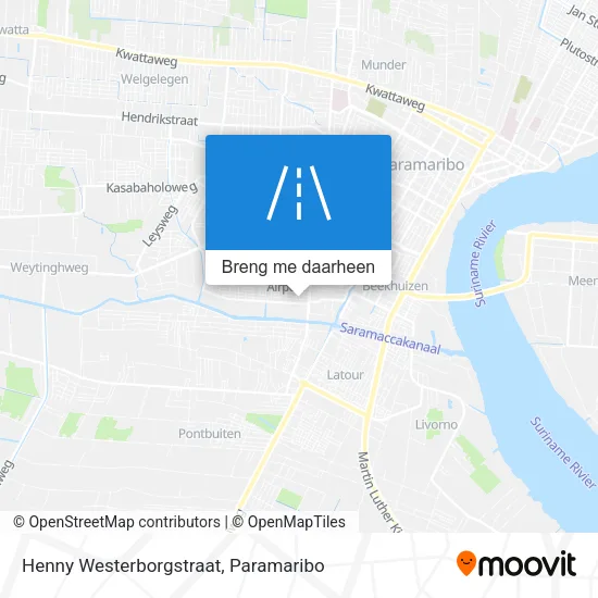 Henny Westerborgstraat kaart
