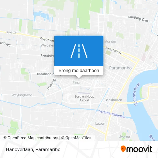 Hanoverlaan kaart