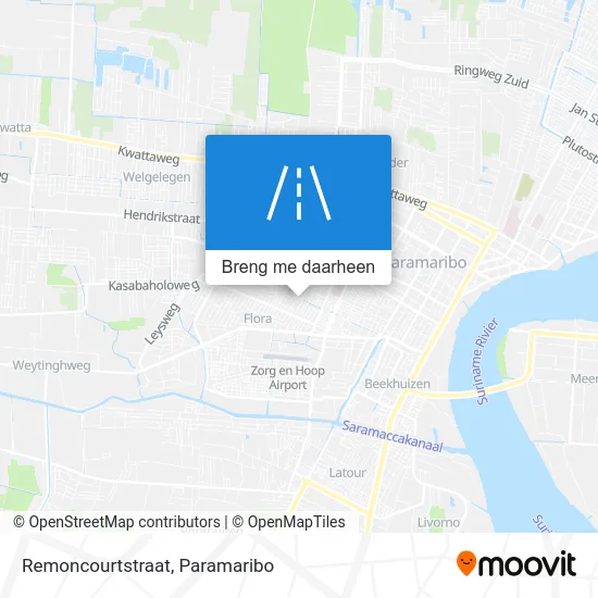 Remoncourtstraat kaart