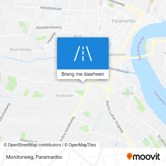 Monitorweg kaart
