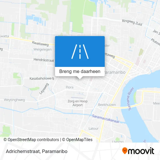 Adrichemstraat kaart