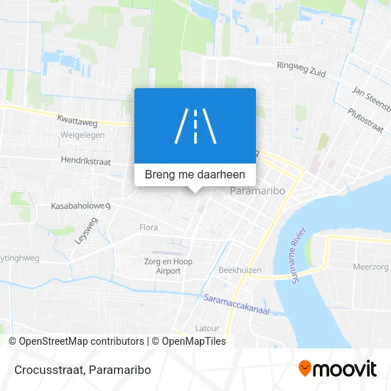 Crocusstraat kaart