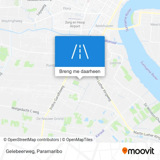 Gelebeerweg kaart