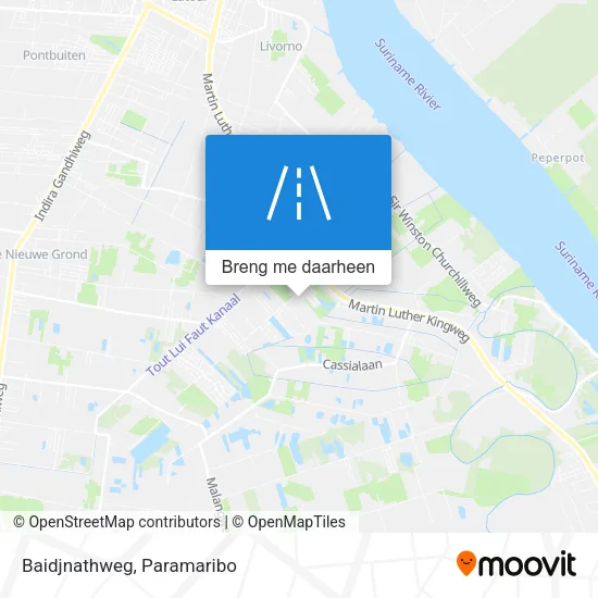 Baidjnathweg kaart