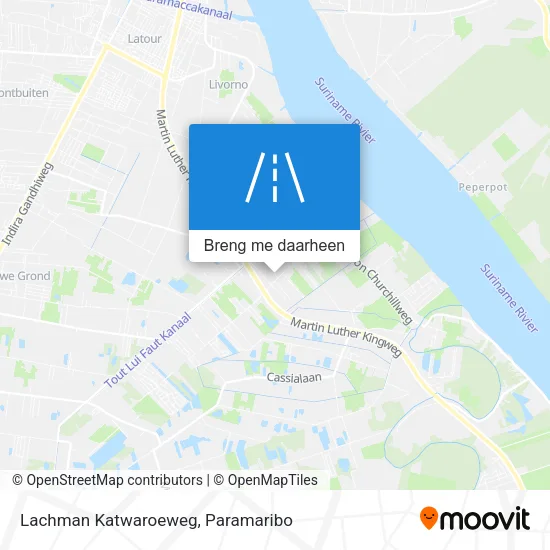 Lachman Katwaroeweg kaart