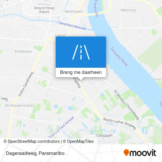 Dageraadweg kaart