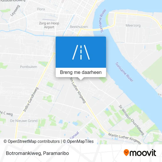 Botromankiweg kaart