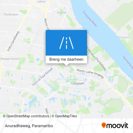 Anuradhaweg kaart