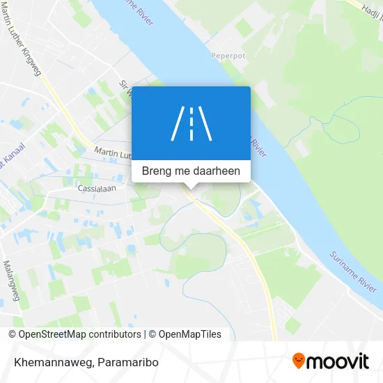 Khemannaweg kaart