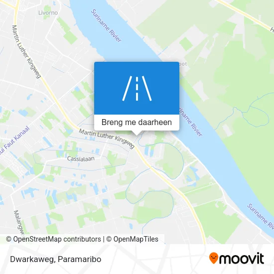 Dwarkaweg kaart
