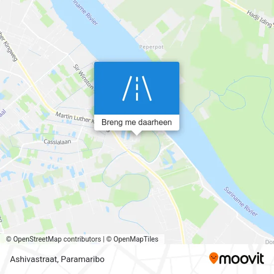 Ashivastraat kaart