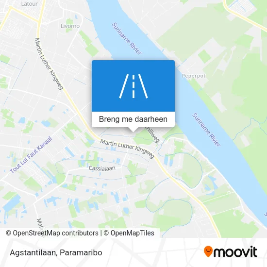 Agstantilaan kaart