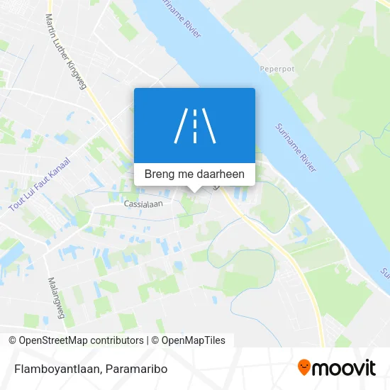 Flamboyantlaan kaart