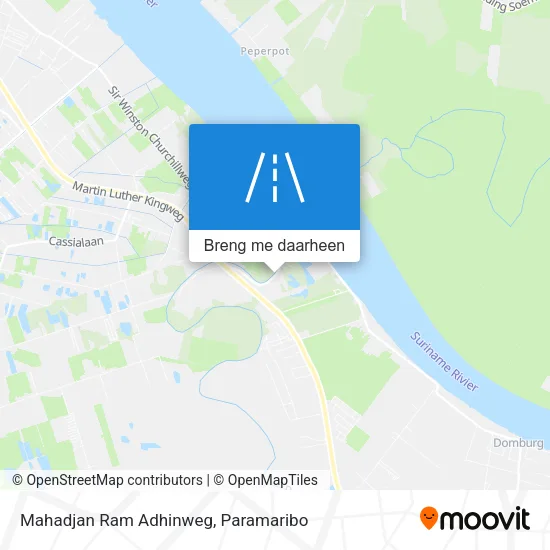 Mahadjan Ram Adhinweg kaart
