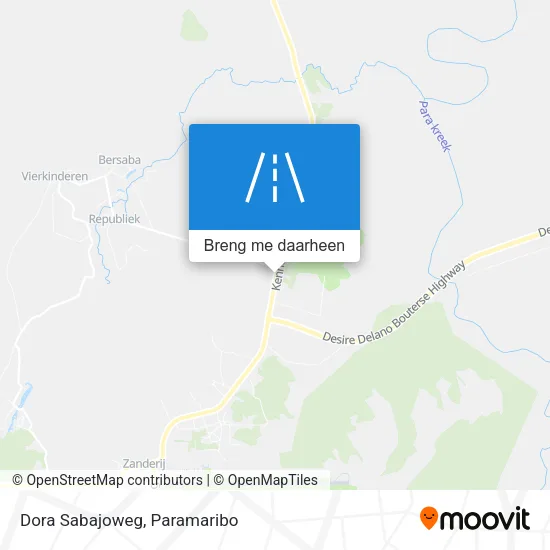 Dora Sabajoweg kaart