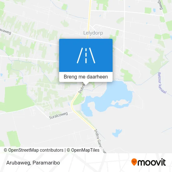 Arubaweg kaart