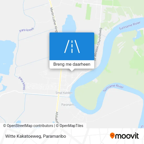 Witte Kakatoeweg kaart