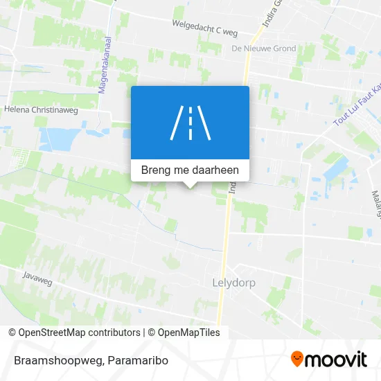 Braamshoopweg kaart
