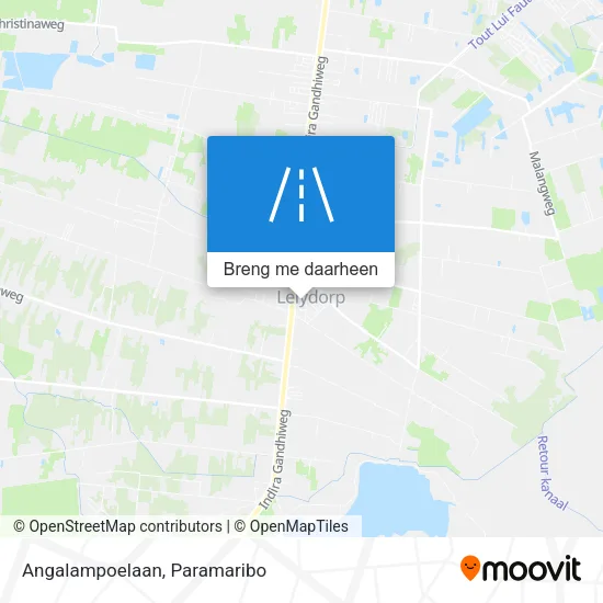 Angalampoelaan kaart