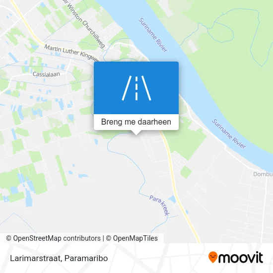 Larimarstraat kaart