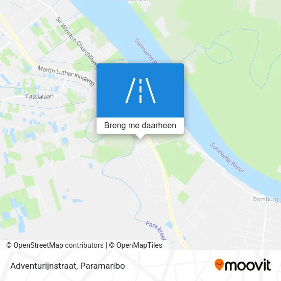 Adventurijnstraat kaart