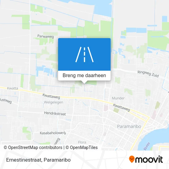 Ernestinestraat kaart