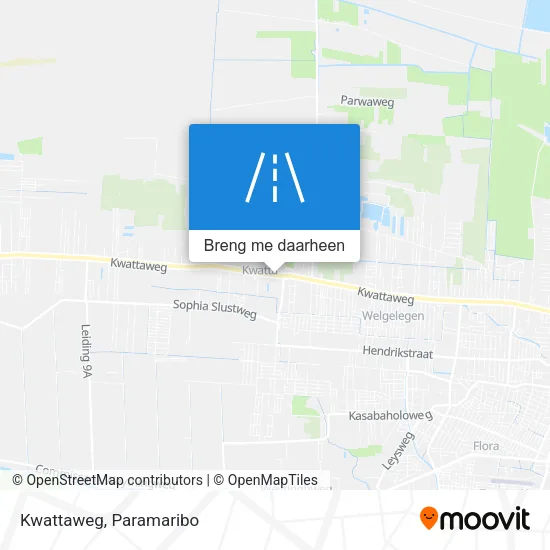 Kwattaweg kaart