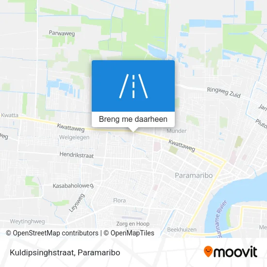 Kuldipsinghstraat kaart