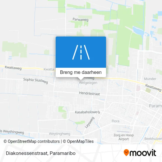 Diakonessenstraat kaart