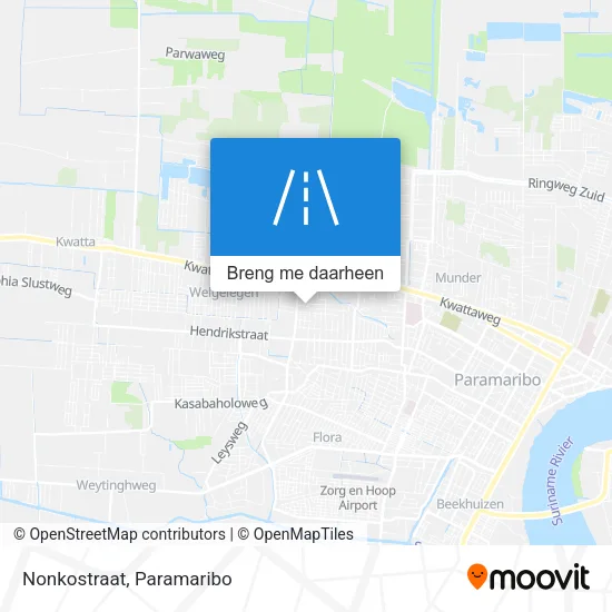 Nonkostraat kaart