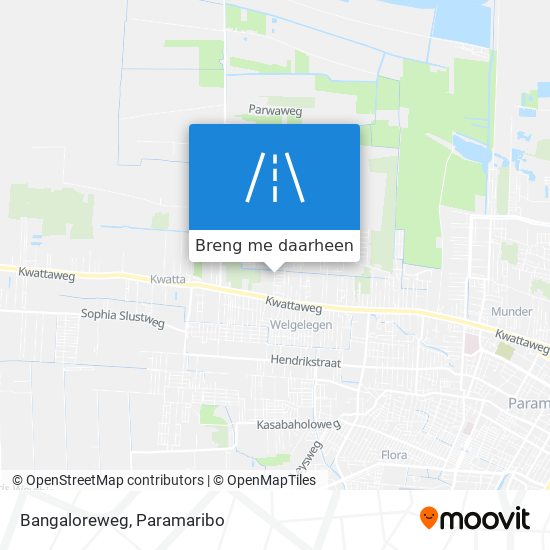 Bangaloreweg kaart