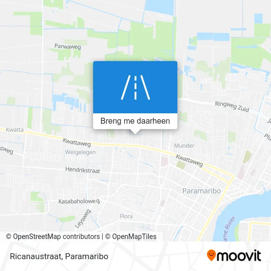 Ricanaustraat kaart