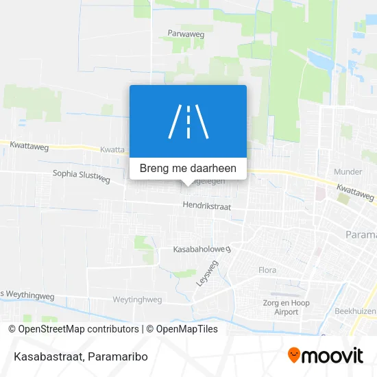 Kasabastraat kaart