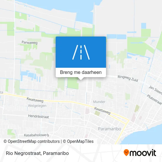 Rio Negrostraat kaart