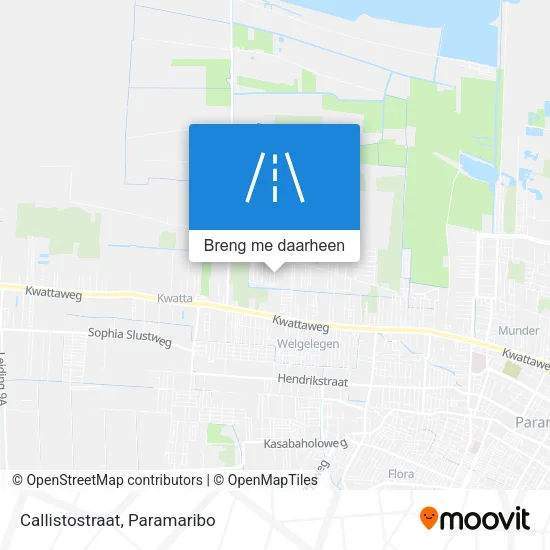 Callistostraat kaart