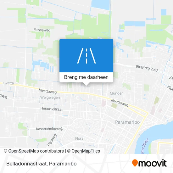 Belladonnastraat kaart