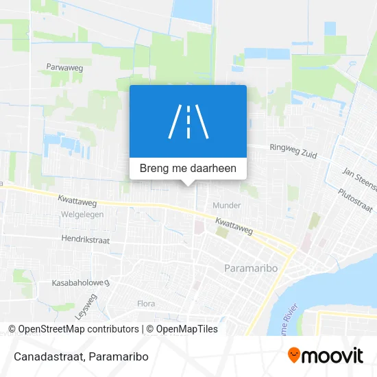 Canadastraat kaart